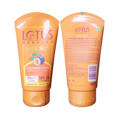 Lotus Herbals Safe Sunscreen PA++ Cream SPF 30