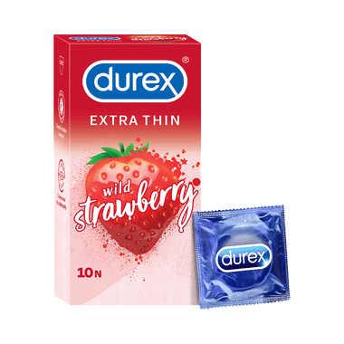 Durex Extra Thin Condom Wild Strawberry