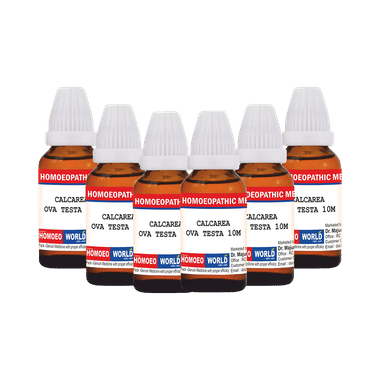 Dr. Majumder Homeo World Calcarea Ova Testa Dilution(30ml Each) 10M