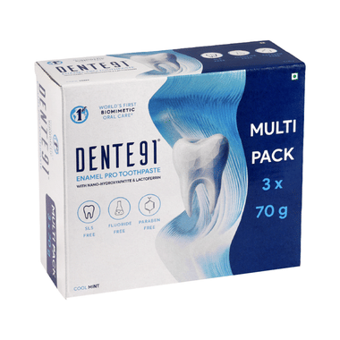 Dente 91 Enamel Pro Cool Mint Toothpaste (70gm Each)