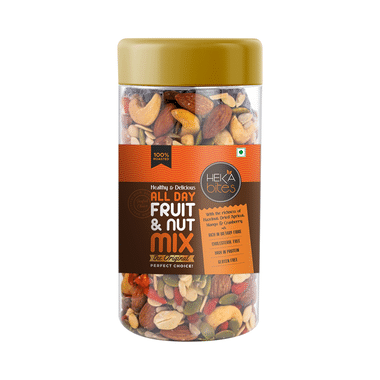 Heka Bites Healthy & Delicious All Day Fruit & Nut Mix | Protein Rich & Gluten Free