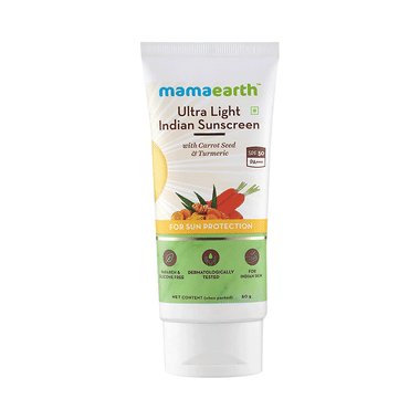 Mamaearth Indian Sunscreen | Paraben & Silicon-Free | Ultra Light SPF 50