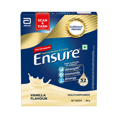 Ensure Powder Complete Balanced Drink For Adults | For Strength, Immunity & Energy | With Essential Vitamins | Nutrition Formula