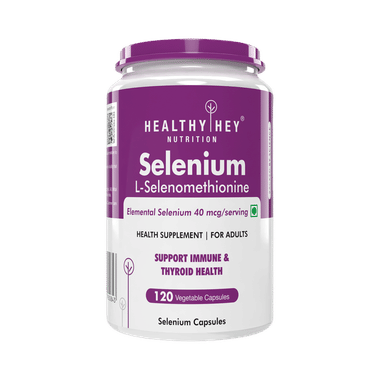 Healthy Hey Nutrition Selenium 40mcg | Vegetable Capsule For Immune Health