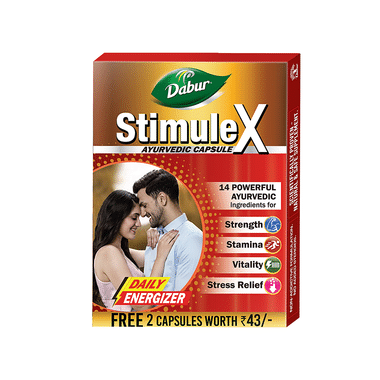 Dabur Stimulex Capsule For Physical Performance With 2 Capsule Free