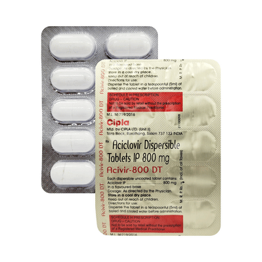 Acivir 800 DT Tablet