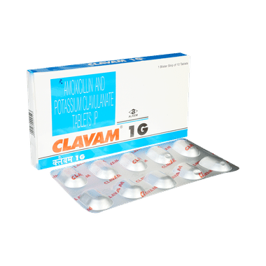 Clavam 1g Tablet