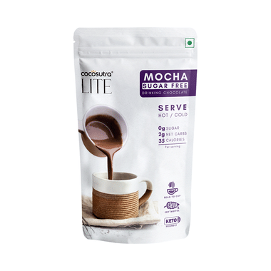 Cocosutra Lite Sugar Free Drinking Chocolate Mix Mocha