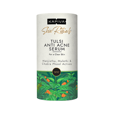 Kapiva Tulsi Anti Acne Serum Brighter & Glowing Skin | Helps Reduce Dark Spots, Pigmentation