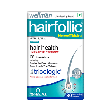 Wellman Hairfollic Hair Health Supplement Bio-Active Tablet Gluten Free