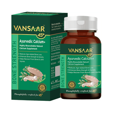 Vansaar Ayurvedic Calcium + | For Complete Bone Health & Joint Support Tablet
