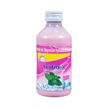 Dr. Morepen Mint Acidity-X Antacid Antigas Liquid Sugar Free