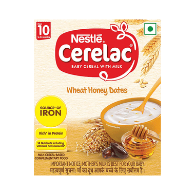 Nestle Cerelac Baby (10 Months+) Cereal With Milk, Iron, Vitamins & Minerals | Wheat Honey