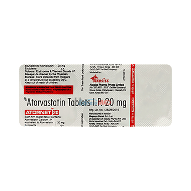 Atornet 20mg Tablet