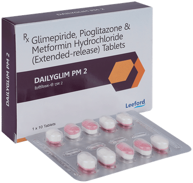 Glorimet PG 2 Tablet: View Uses, Side Effects, Price and Substitutes | 1mg