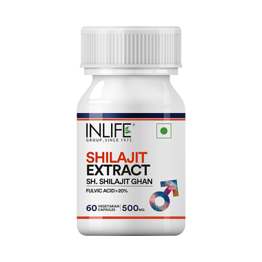 Inlife Shilajit Extract 500mg Capsule