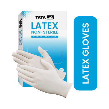 Tata 1mg Latex Non-Sterile Gloves