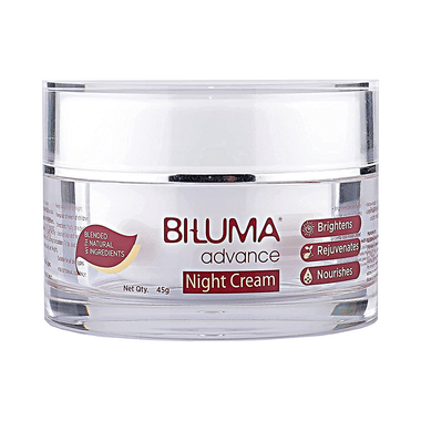 Biluma Advance Anti-Ageing Night Cream | With Natural Ingredients | Brightens, Rejuvenates & Nourishes The Skin | Derma Care | For All Skin Types