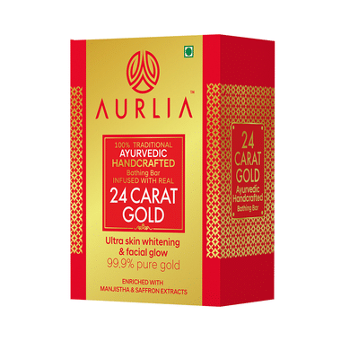Aurlia 24 Carat Gold Ayurvedic Handcrafted Bathing Bar (50gm Each)