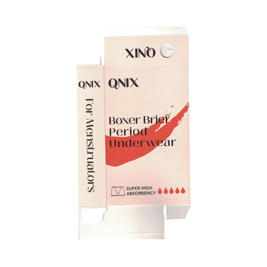 QNIX Boxer Brief Period Underwear 2XL Black