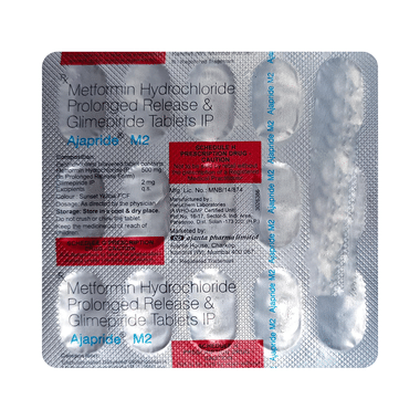 Ajapride M 2mg/500mg Tablet PR