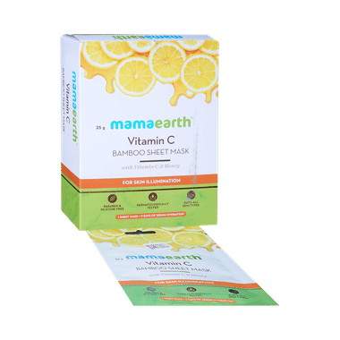 Mamaearth Vitamin C Bamboo Sheet Mask