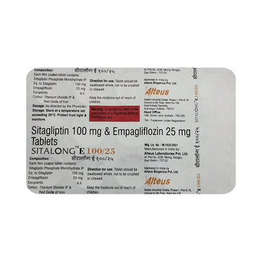 Sitalong E 100/25 Tablet