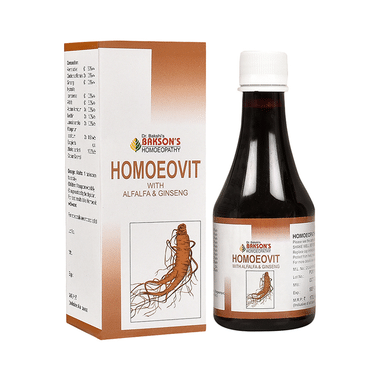 Bakson's Homeopathy Homoeovit With Alfalfa & Ginseng Syrup