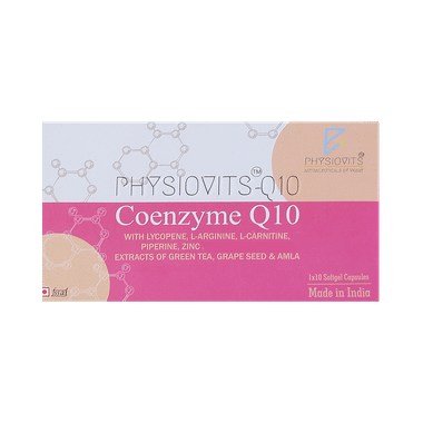 Physiovits Q10 Coenzyme Q 10 Softgel Capsule