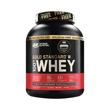 Optimum Nutrition (ON) Gold Standard 100% Whey Protein | For Muscle Recovery | No Added Sugar | Flavour Powder Double Rich Chocolate