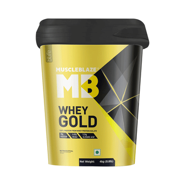 MuscleBlaze Whey Gold 100% Whey Protein Isolate | With Digestive Enzymes | Powder For Muscle Synthesis | Flavour Powder Rich Milk Chocolate