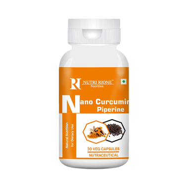 NutriRione Nano Curcumin Piperine Veg Capsule