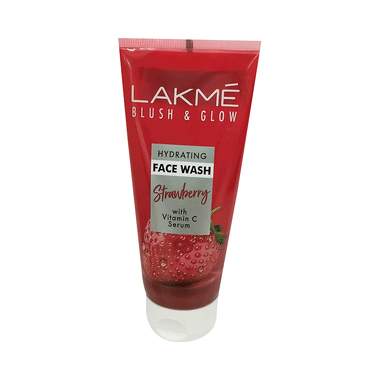 Lakme Blush & Glow Face Wash Strawberry-with Vitamin C Serum