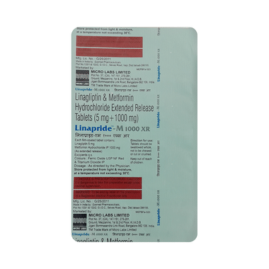 Linapride M 1000mg/5mg Tablet XR