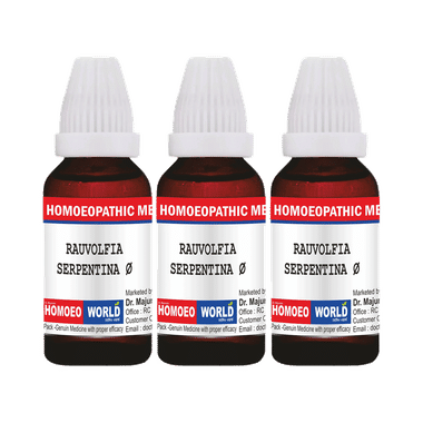 Dr. Majumder Homeo World  Rauwolfia Serpentina Mother Tincture (30ml Each) Q