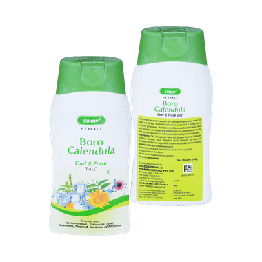 Sunny Herbals Boro Calendula Cool & Fresh Talc