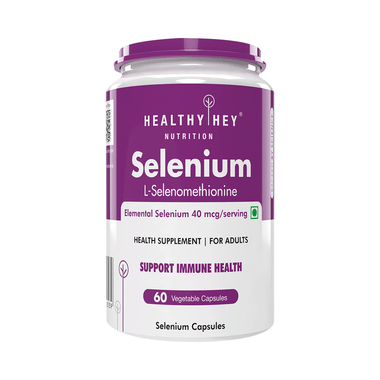 HealthyHey Nutrition Selenium 40mcg | Vegetable Capsule For Immune Health