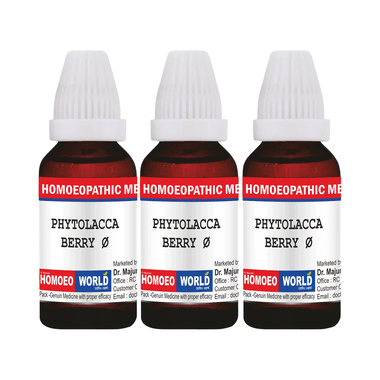 Dr. Majumder Homeo World Phytolacca Berry Mother Tincture (30ml Each) Q