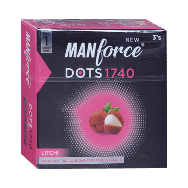 Manforce Dots 1740 Condom | Flavour Litchi