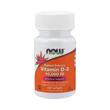 Now Highest Potency Vitamin D-3 10000IU Softgel