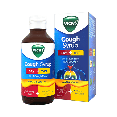 Vicks Cough Syrup Dry + Wet