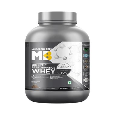 MuscleBlaze MuscleBlaze Biozyme Performance Whey Protein | For Muscle Gain | Improves Protein Absorption | Nutrition Care Powder Rich Chocolate