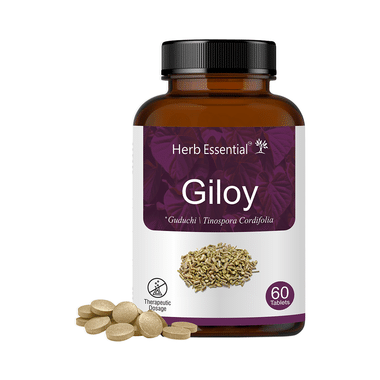 Herb Essential Giloy (Tinospora Cordifolia) 500mg Immunity Booster Tablet