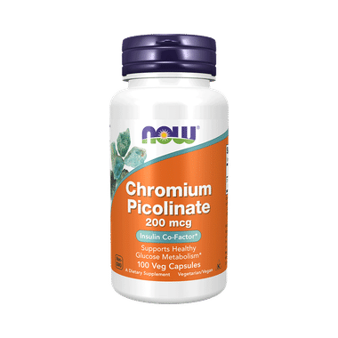 Now Foods Chromium Picolinate 200mcg | For Healthy Glucose Metabolism | Capsule