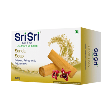 Sri Sri Tattva Sandal Soap | Relaxes, Refreshes & Rejuvenates The Skin