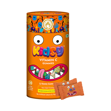 Mom & World Kidsy Vitamin C Gummies (30 Each) Orange Flavoured