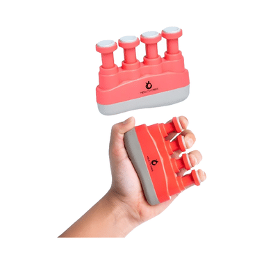 Healthtrek Adjustable Finger Gripper/Exerciser Red