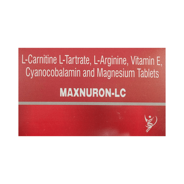 Maxnuron-LC Tablet With L-Carnitine, L-Arginine, Vitamin E, Cyanocobalamin And Magnesium