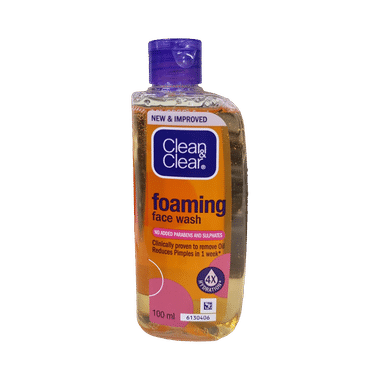 Clean & Clear Foaming Face Wash For Pimple Causing Germs | Oil-Free