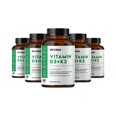 Nirvasa Vitamin D3+K2 Tablet (60 Each)